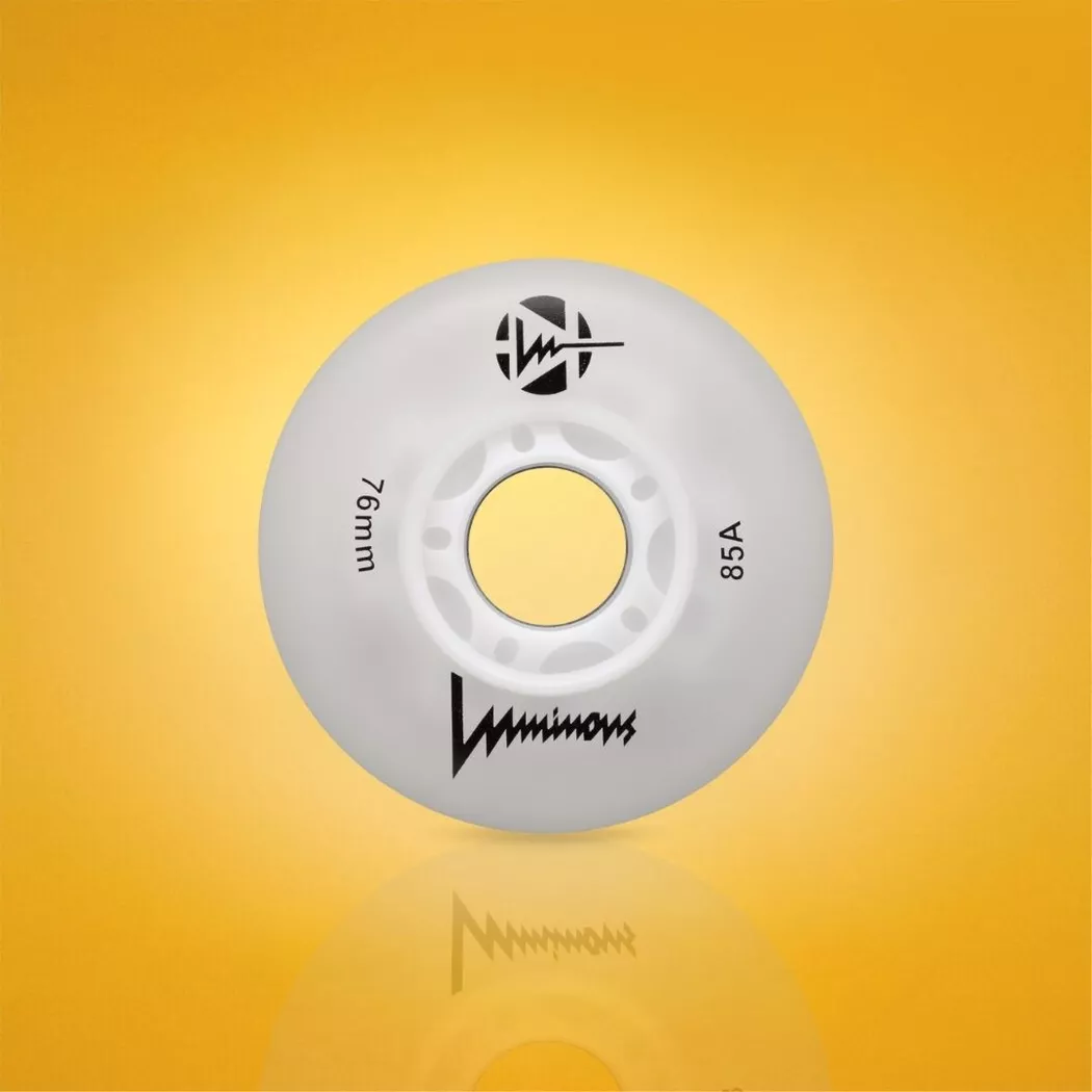 Świecące kółka Luminous LED 76mm/85a białe (4szt.)
