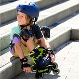 Rolki Rollerblade Microblade 3WD granatowo-limonkowe