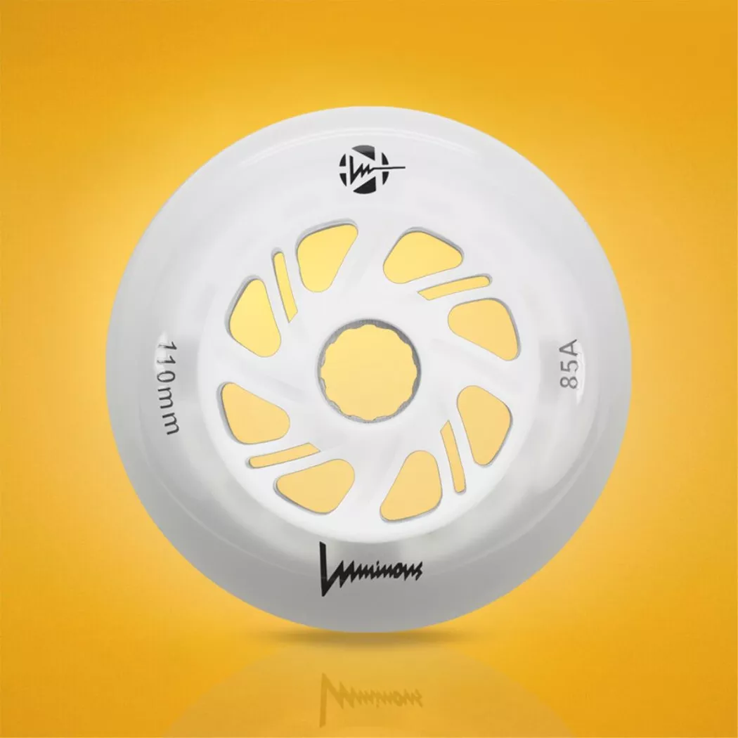 Świecące kółka Luminous LED 110mm/85a białe (3szt.)