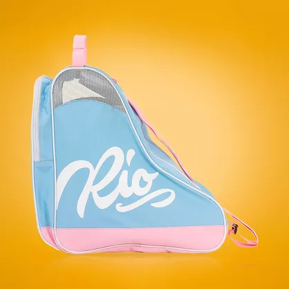Torba na wrotki - Torba Rio Roller Script niebiesko-różowa