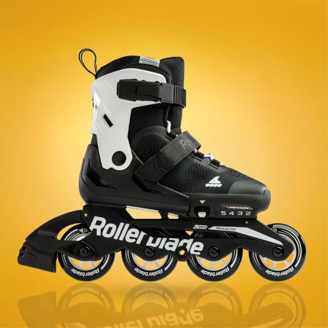 Rolki Rollerblade Microblade czarno-białe