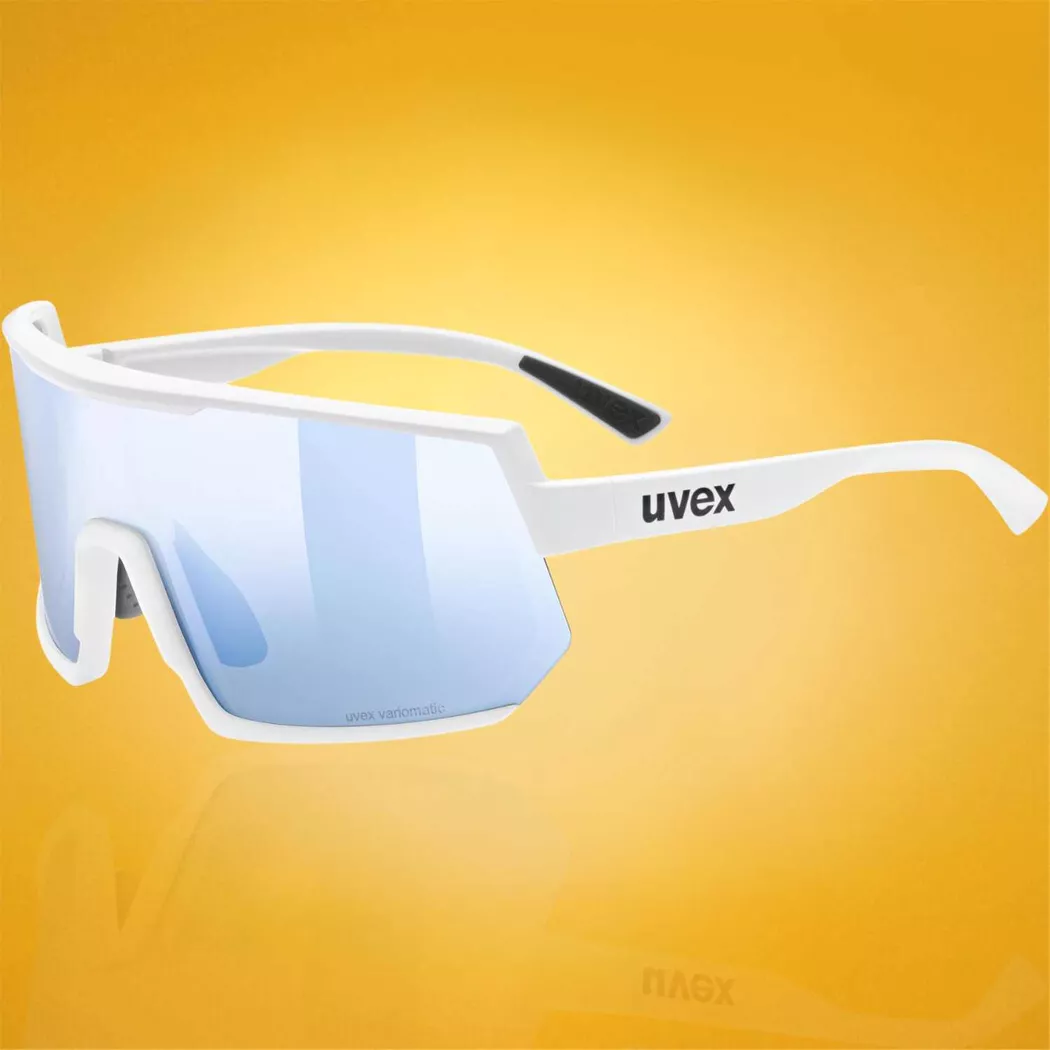 Okulary fotochromowe UVEX Sportstyle 235 V White Matt / Litemirror Blue