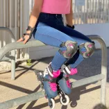 Rolki Rollerblade Maxxum Edge 90 W różowo-granatowe