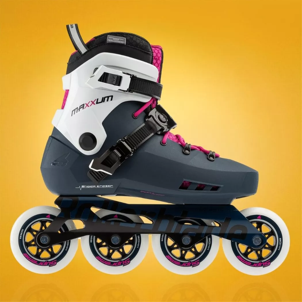 Rolki Rollerblade Maxxum Edge 90 W różowo-granatowe
