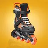 Rolki dziecięce Rollerblade Microblade SL czarno-pomarańczowe