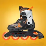 Rolki dziecięce Rollerblade Microblade SL czarno-pomarańczowe