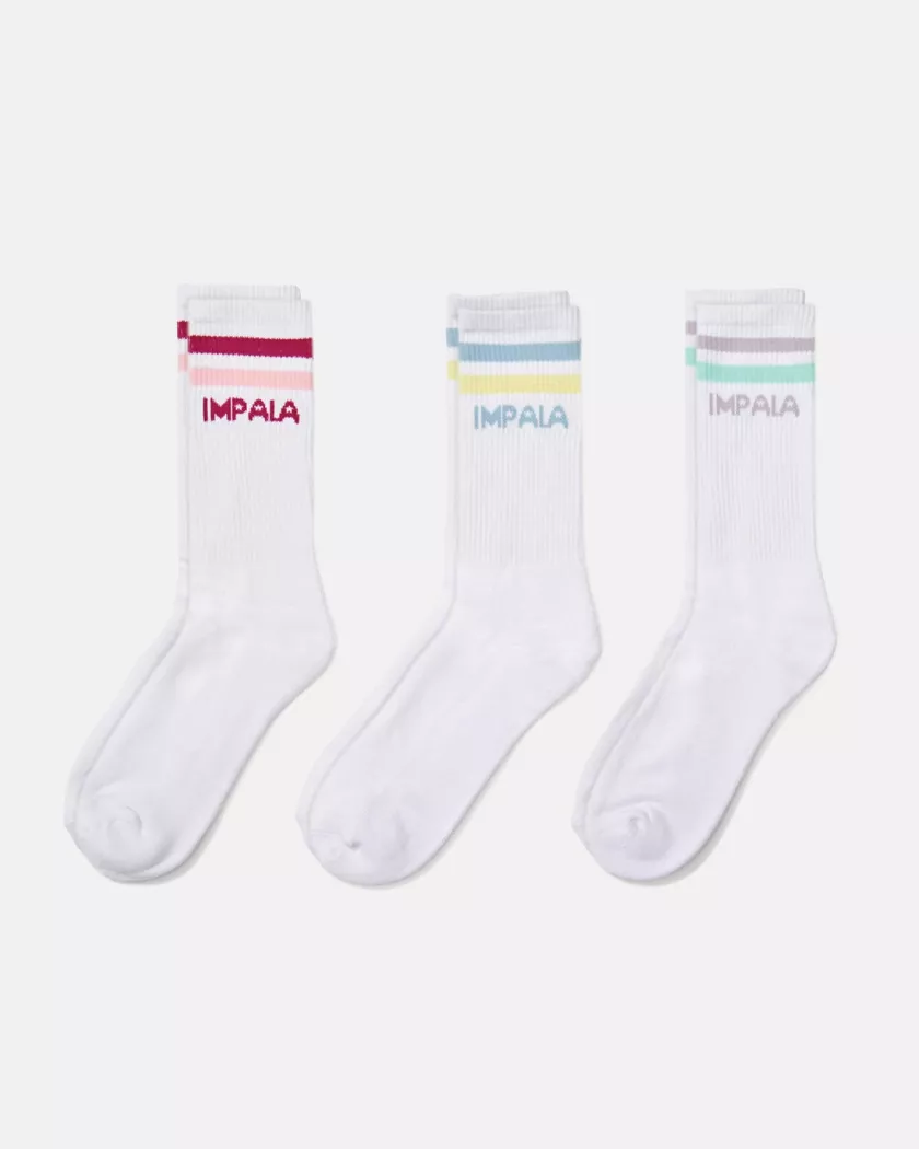 Skarpetki Impala Stripe Sock Pastel (3 pak)