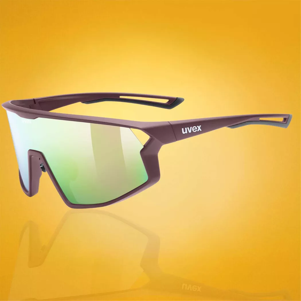 Okulary przeciwsłoneczne UVEX Skyryse Burgundy Matt / Mirror Rose