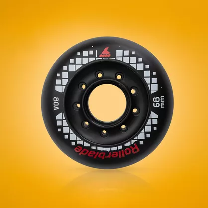 Kółka do rolek Rollerblade APEX 68mm 80A czarne (4 szt.)