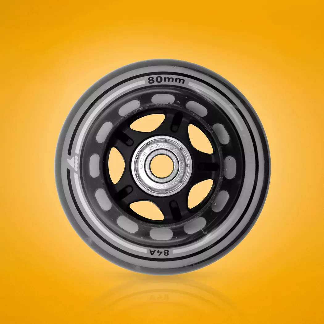Kółka z łożyskami Rollerblade 80mm/84a + SG-7 przezroczyste (8szt.)
