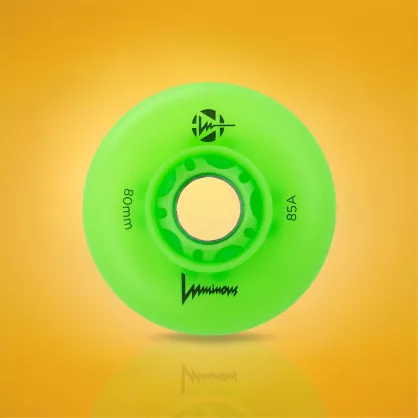 Świecące kółka Luminous LED 80 mm / 85A zielone (4 szt.)