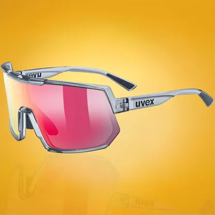 Okulary przeciwsłoneczne UVEX Sportstyle 235 Smoke Transparent / Mirror Red