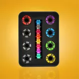 Łożyska hybrydowe 5-kulkowe tytanowe Stelior Black Ceramic do rolek (16 szt.)