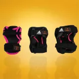 Ochraniacze dziecięce Rollerblade Skate Gear Junior 3-pak czarno-różowe