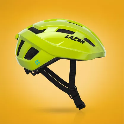 Kask na rolki - Lazer Tempo KinetiCore jasnożółty
