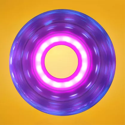 Świecące kółka do rolek Luminous LED DUO Galaxy Purple