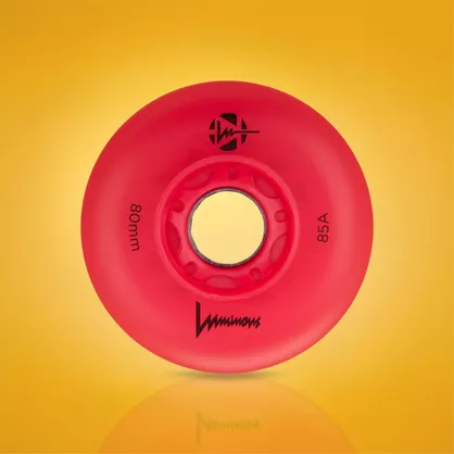 Świecące kółka Luminous LED 80mm/85a czerwone (4 szt.)