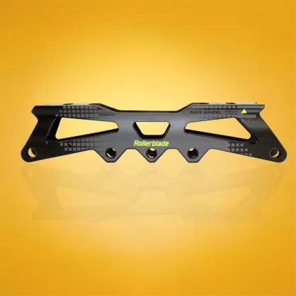 Szyny Rollerblade Apex 219mm 3x80mm/4x72mm 150mm ze śrubami czarno-limonkowe