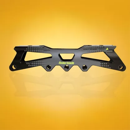 Szyny Rollerblade Apex 219mm 3x80mm/4x72mm 150mm ze śrubami czarno-limonkowe