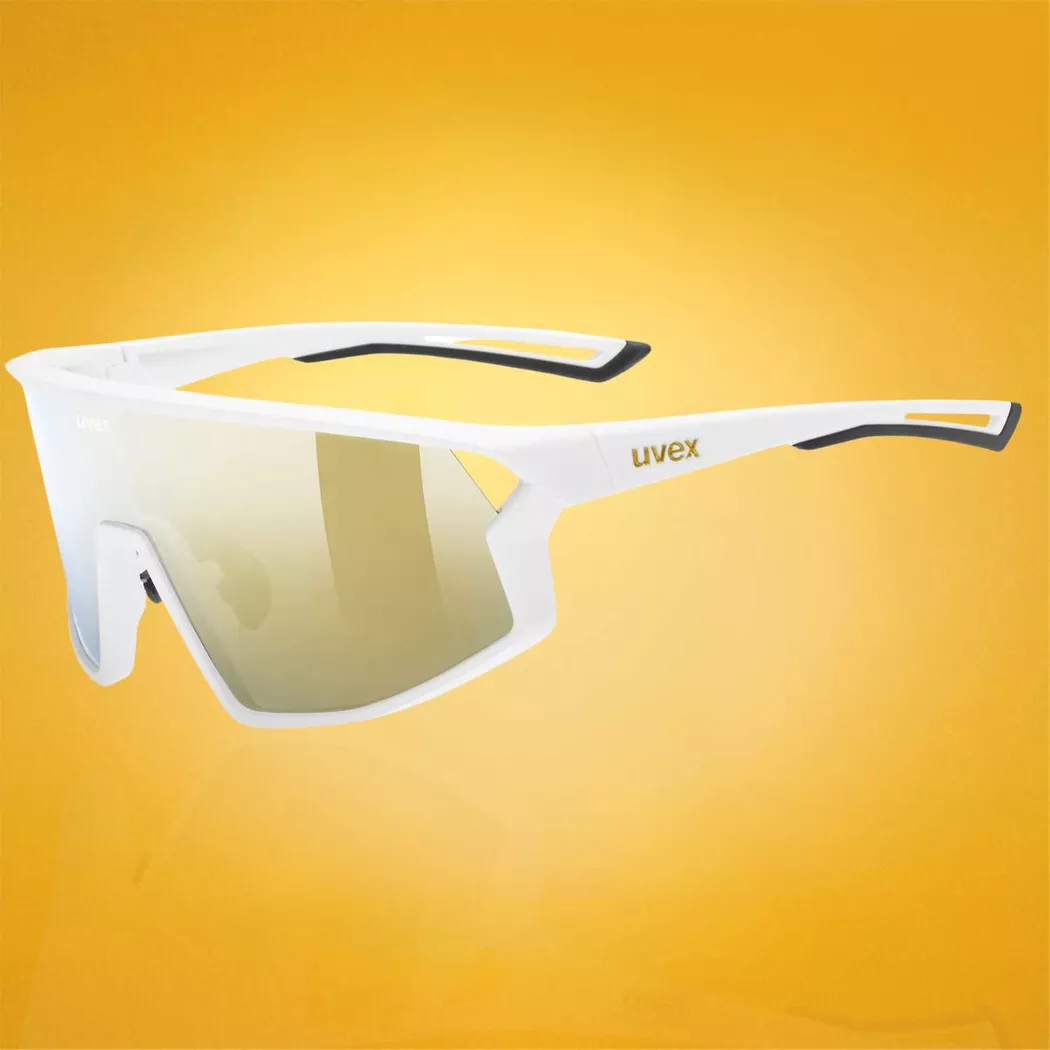 Okulary przeciwsłoneczne UVEX Skyryse White Matt / Mirror Gold