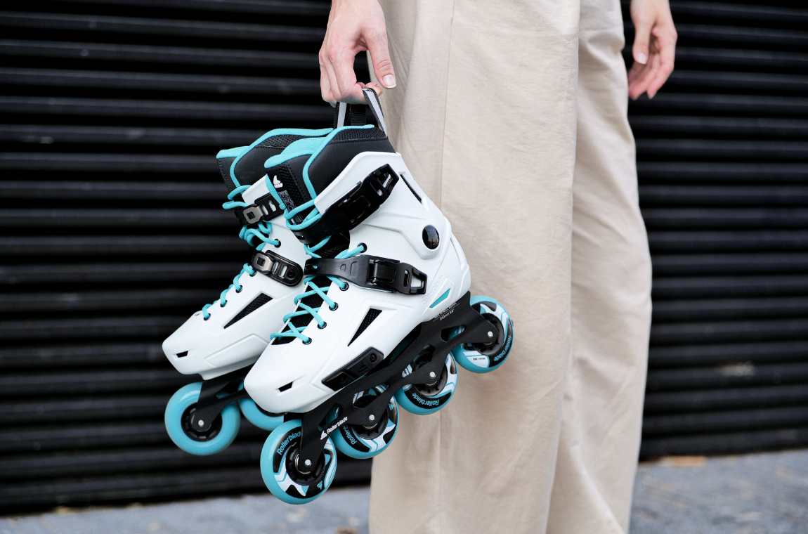Rolki Rollerblade Lightning W biało-morskie