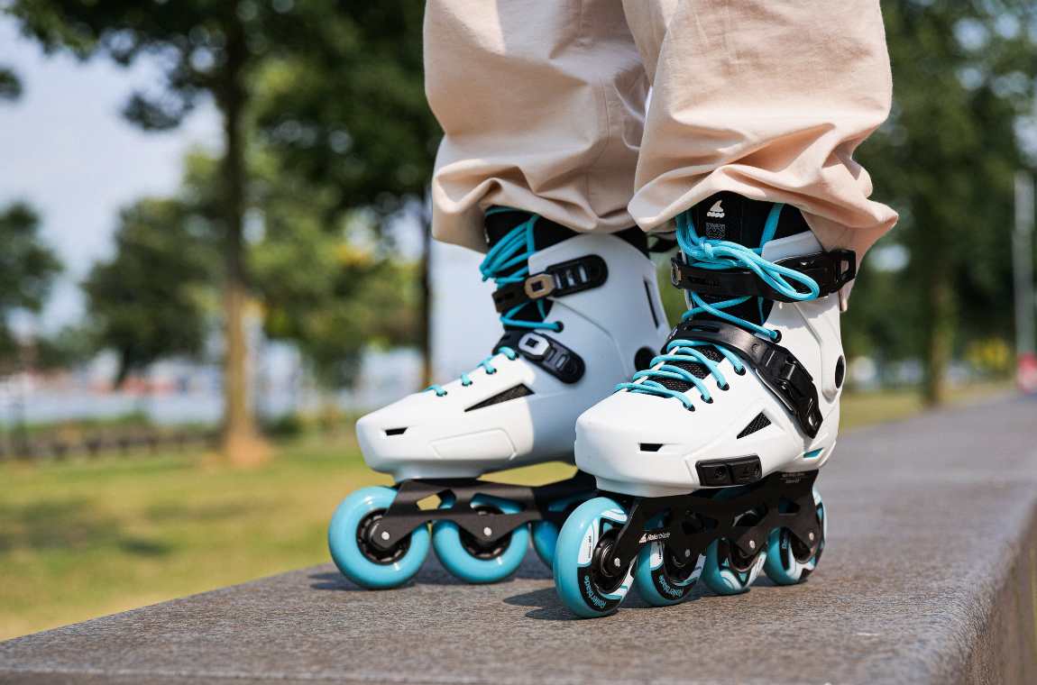 Rolki Rollerblade Lightning W biało-morskie