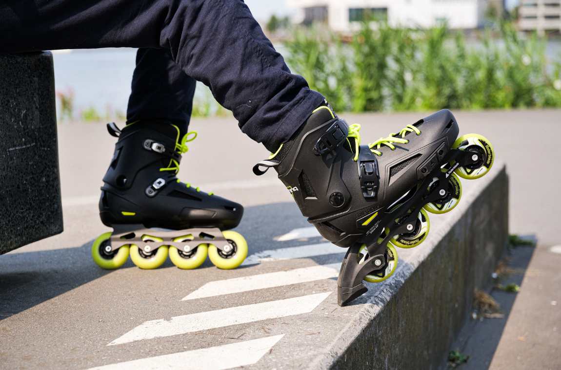 Rolki Rollerblade Lightning czarno-limonkowe