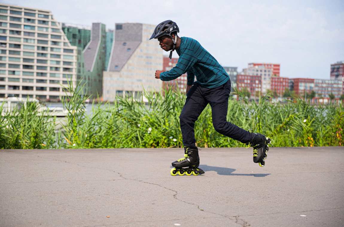 Rolki Rollerblade Lightning czarno-limonkowe