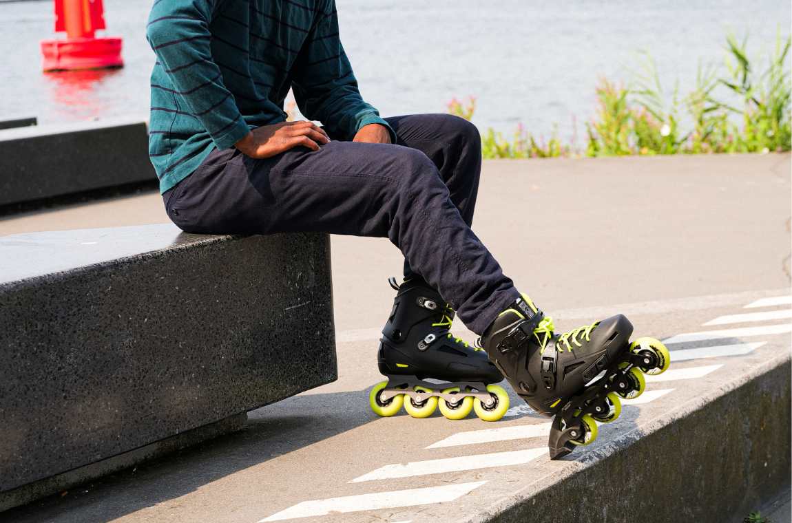 Rolki Rollerblade Lightning czarno-limonkowe