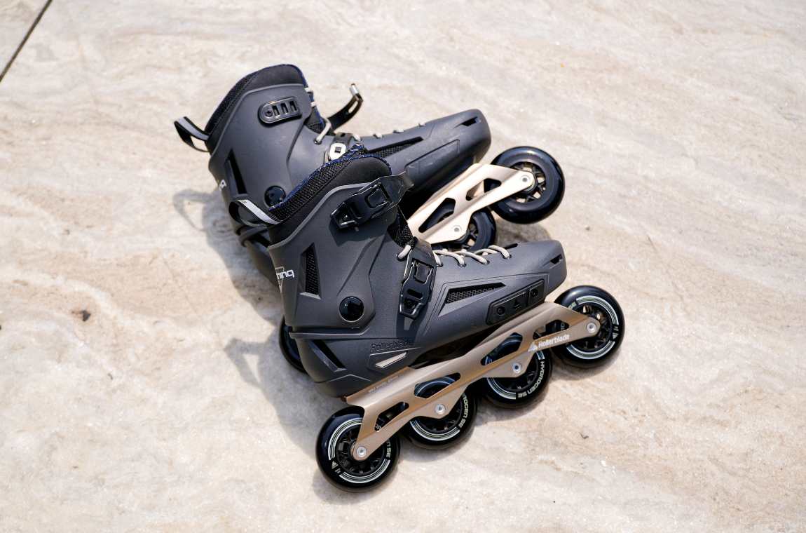 Rolki Rollerblade Lightning 90 grafitowo-beżowe