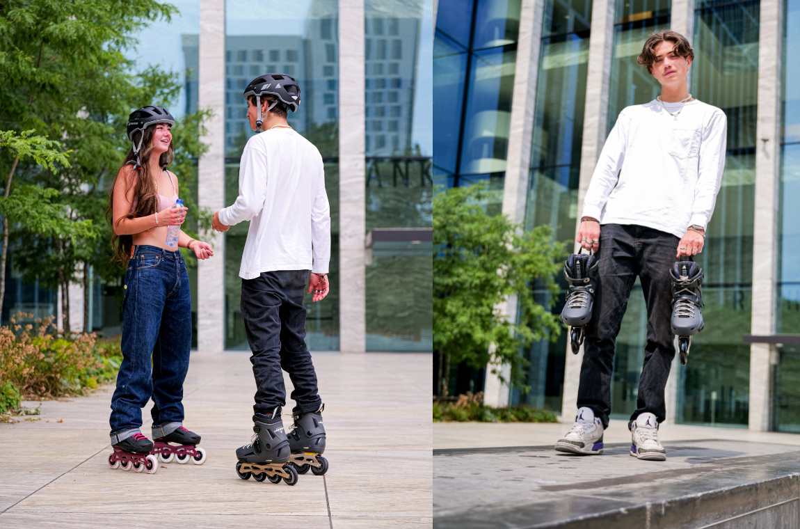 Rolki Rollerblade Lightning 90 grafitowo-beżowe