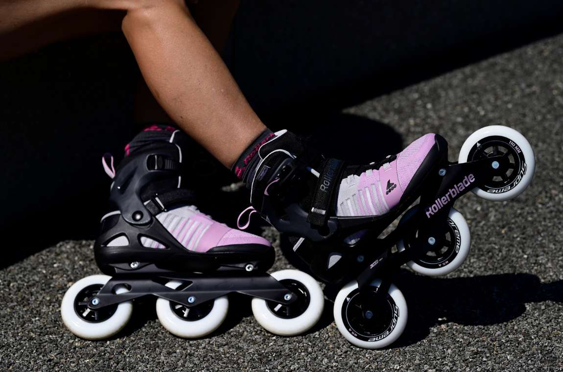 Rolki Rollerblade Macroblade 110 3WD W szaro-różowe