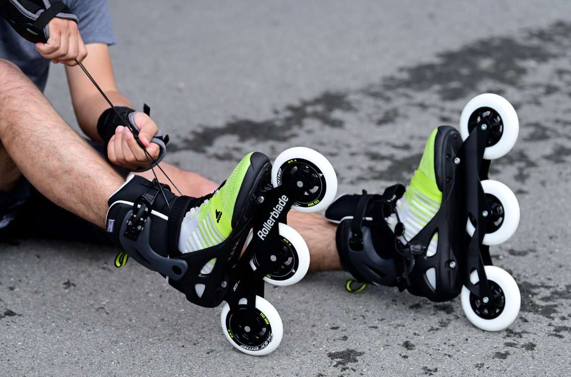Rolki Rollerblade Macroblade 110 3WD W szaro-zółte