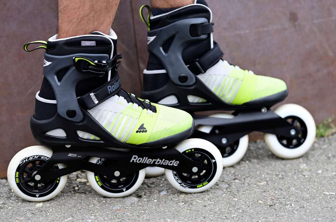 Rolki Rollerblade Macroblade 110 3WD W szaro-zółte