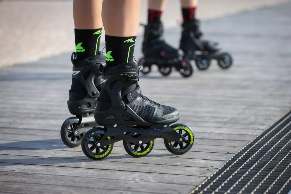 Rolki Rollerblade Macroblade 110 3WD czarno-limonkowe