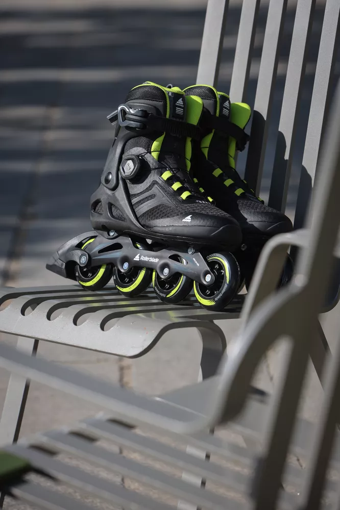Rolki Rollerblade Macroblade 84 Boa czarno-limonkowe