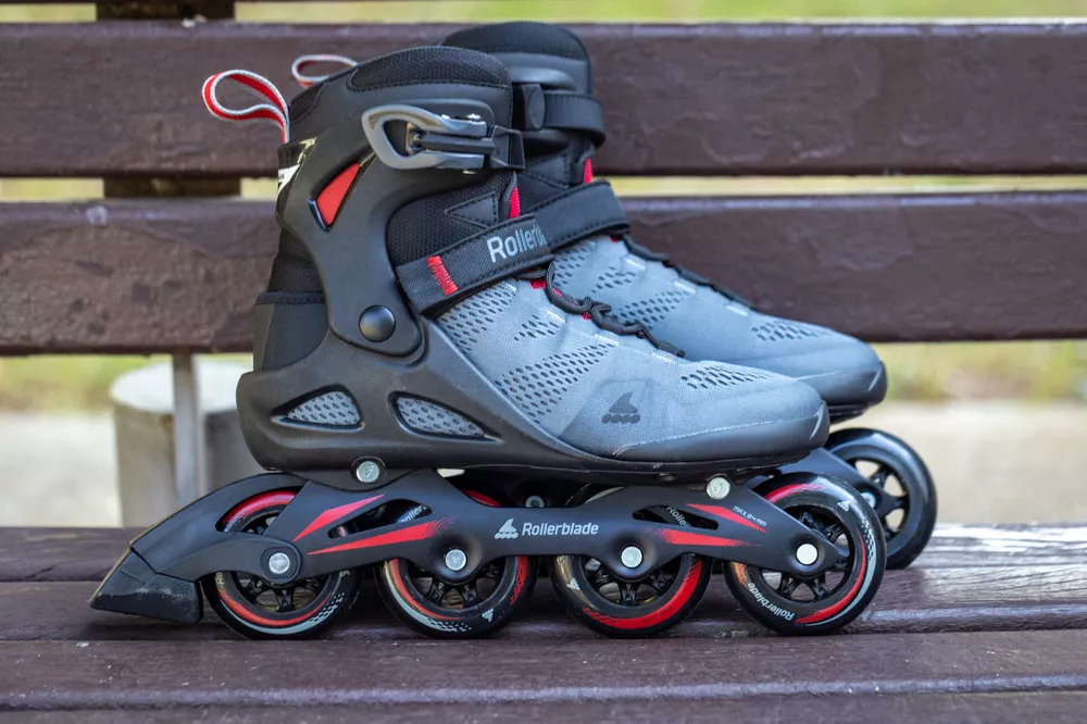 Rolki Rollerblade Macroblade 84 szaro-czerwone