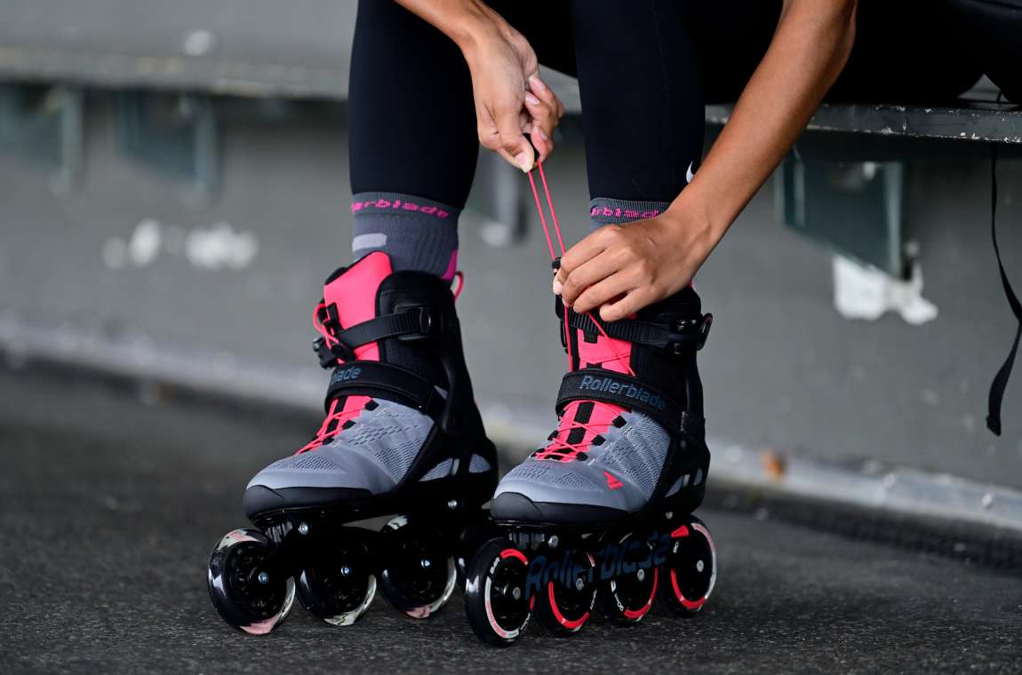 Rolki Rollerblade Macroblade 90 W szaro-różowe