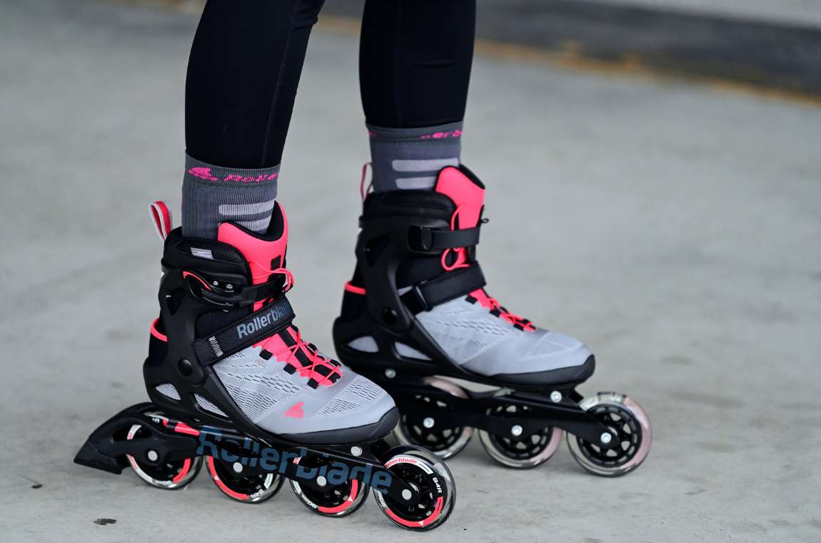 Rolki Rollerblade Macroblade 90 W szaro-różowe