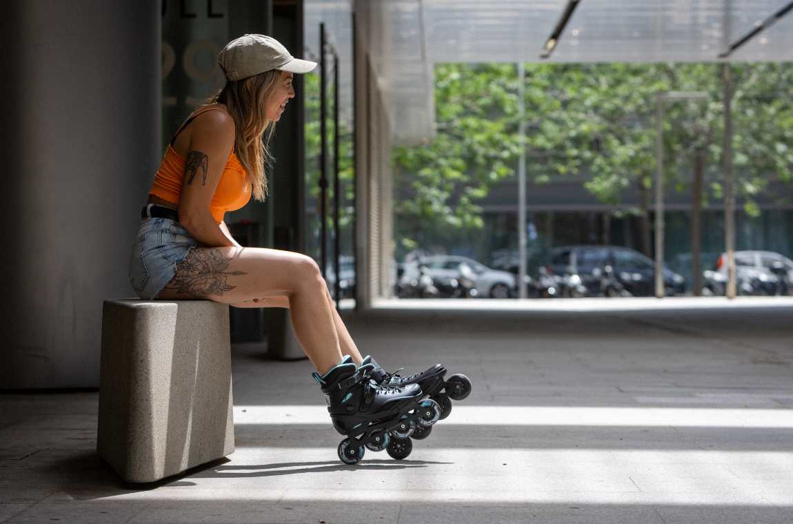 Rolki Rollerblade RB 80 W czarno-błękitne