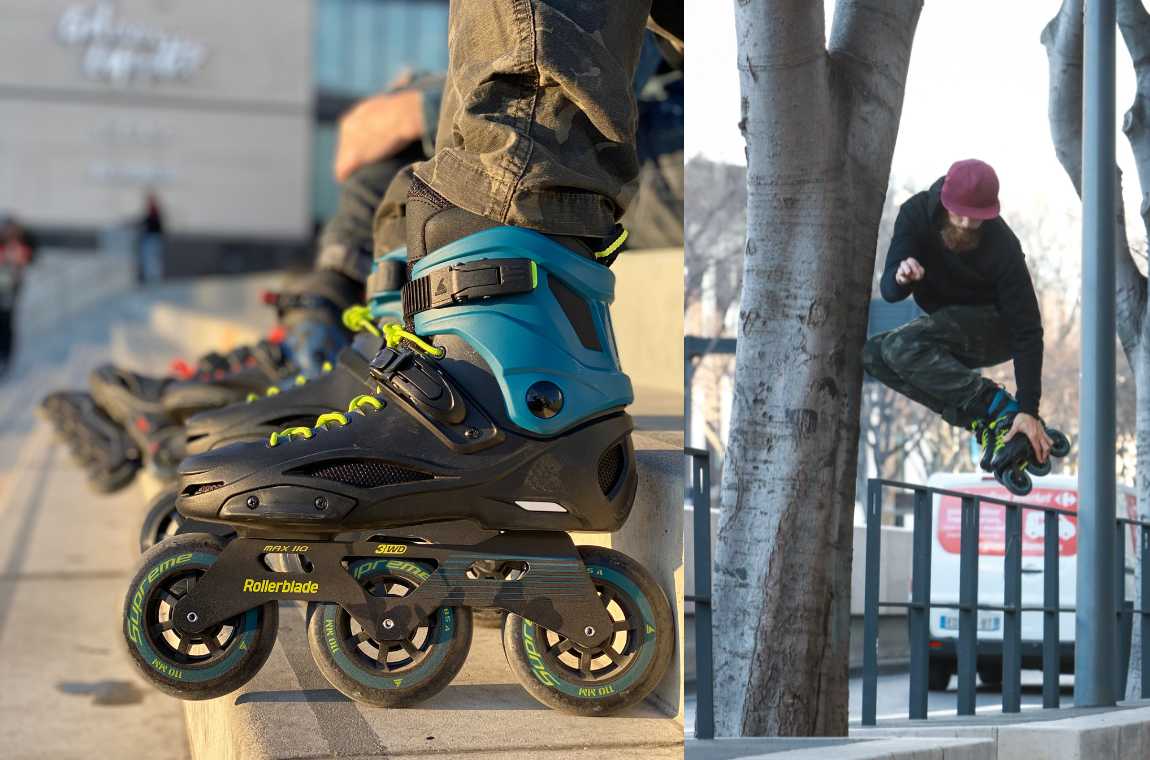 Rolki Rollerblade RB 110 3WD czarno-niebieskie