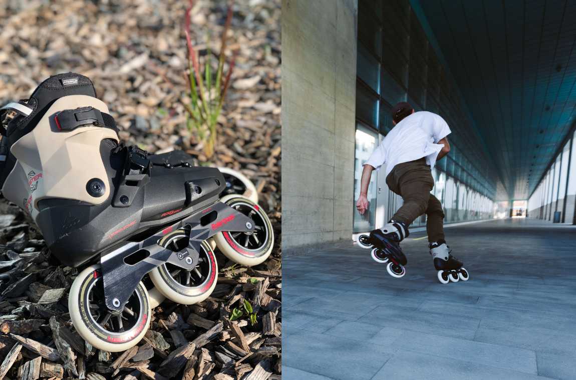 Rolki Rollerblade Twister Edge 110 3WD czarno-szare