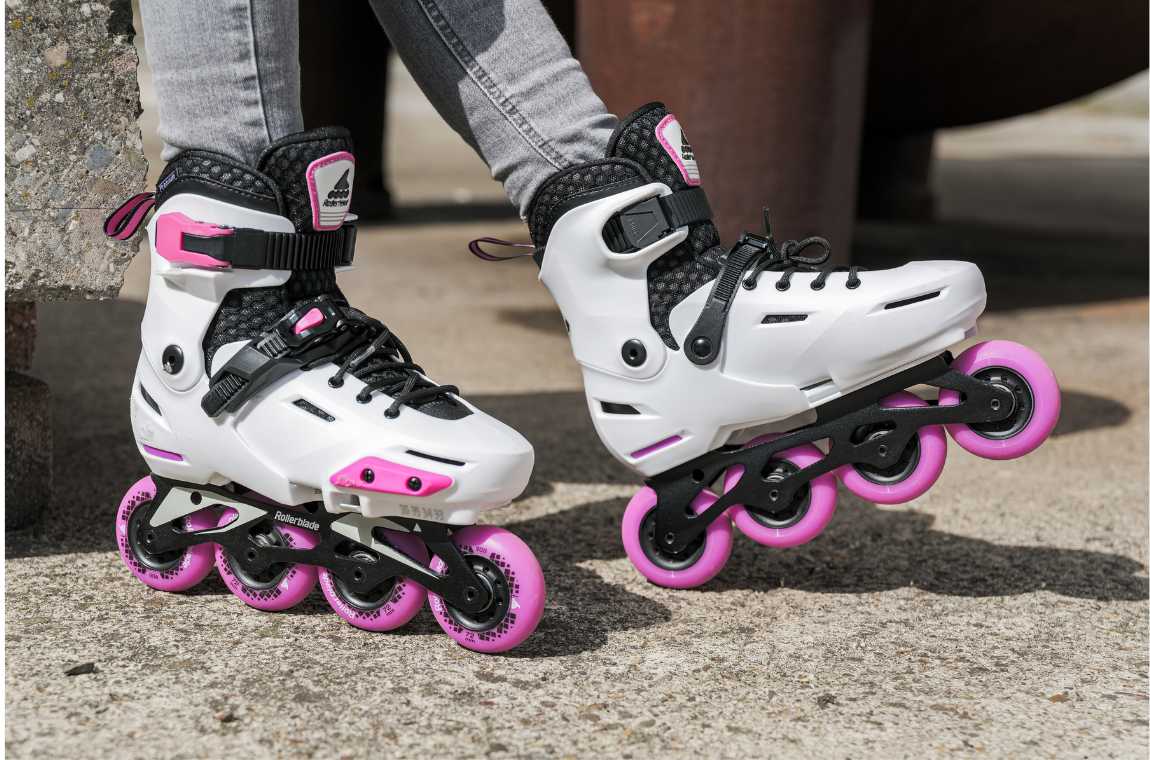 Rolki Rollerblade Apex G biało-różowe
