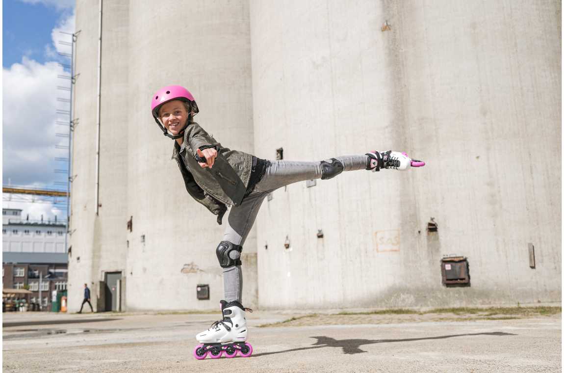 Rolki Rollerblade Apex G biało-różowe