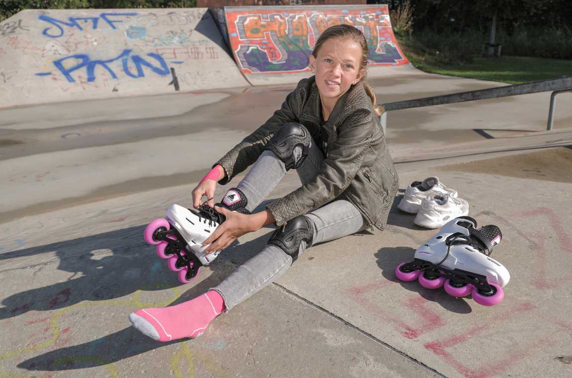 Rolki Rollerblade Apex G biało-różowe