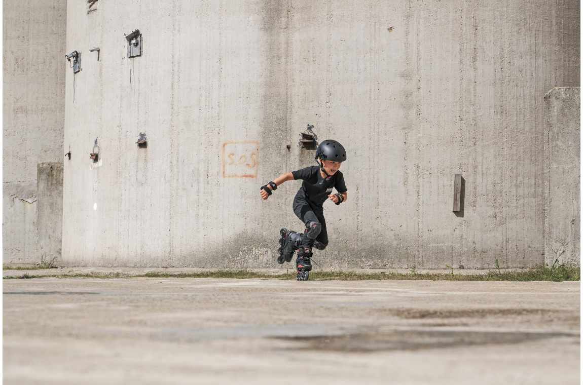 Rolki dziecięce Rollerblade Apex czarno-czerwone