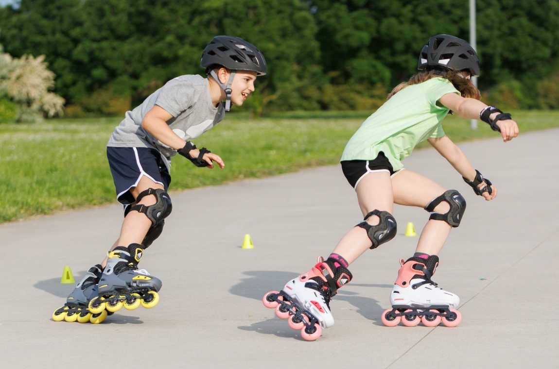 Rolki dziecięce Rollerblade Apex szaro-żółte