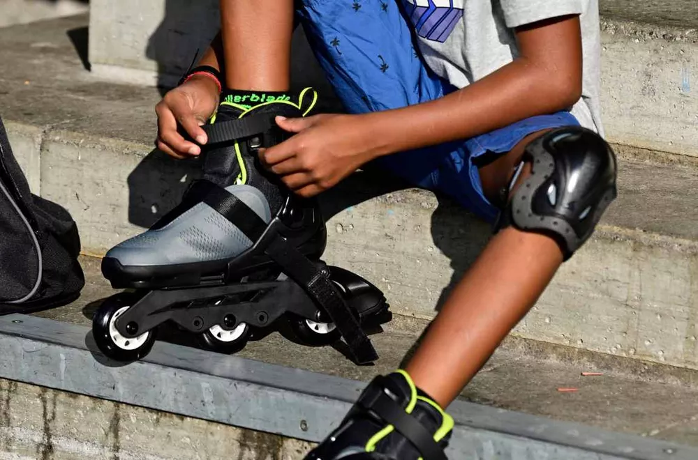 Rolki Rollerblade Microblade Free 3WD szaro-limonkowe