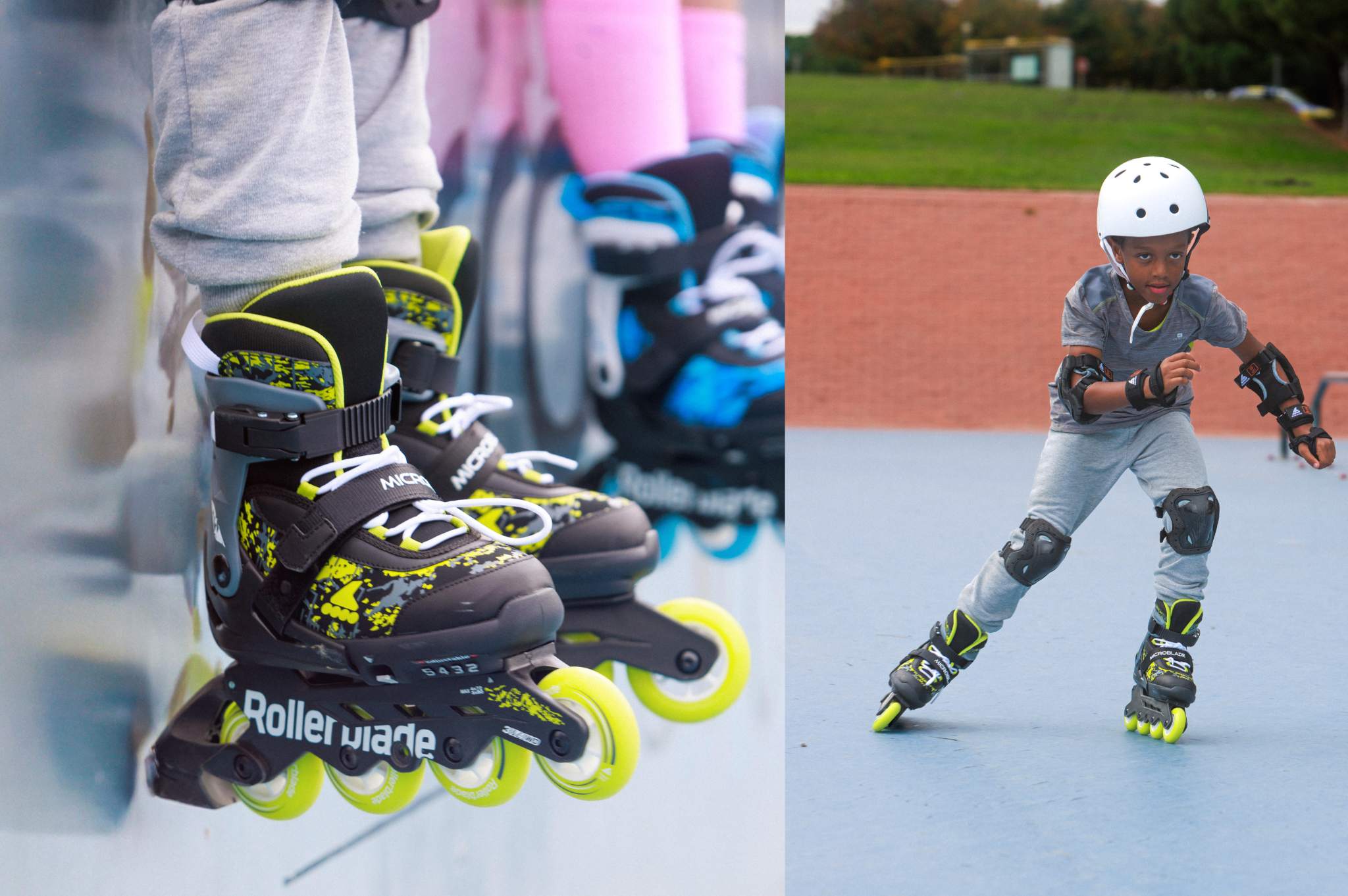 Rolki Rollerblade Microblade SL czarno-limonkowe