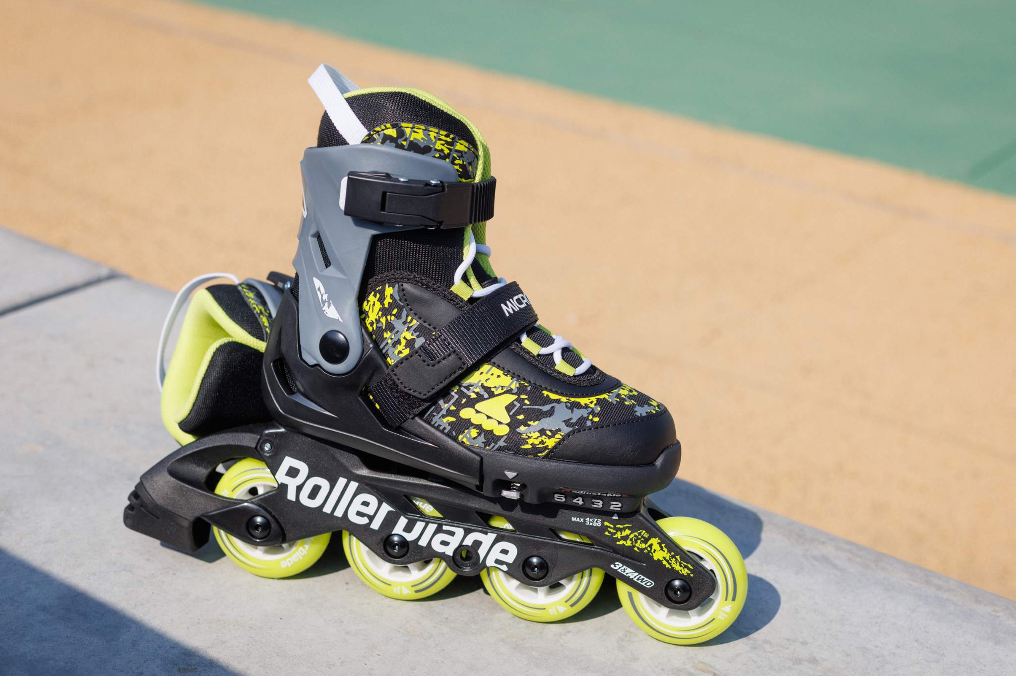 Rolki Rollerblade Microblade SL czarno-limonkowe